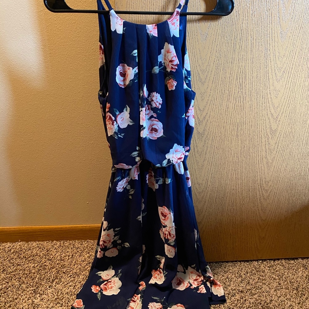 Blue Rain floral dress